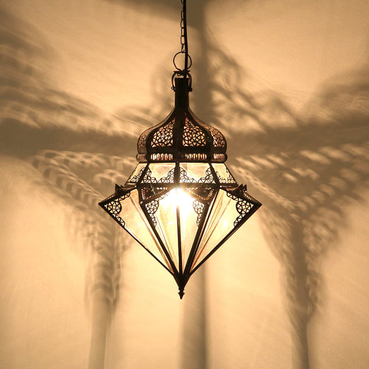 Orientalische Glas-Hängeleuchte – Zahira Ø 40 cm