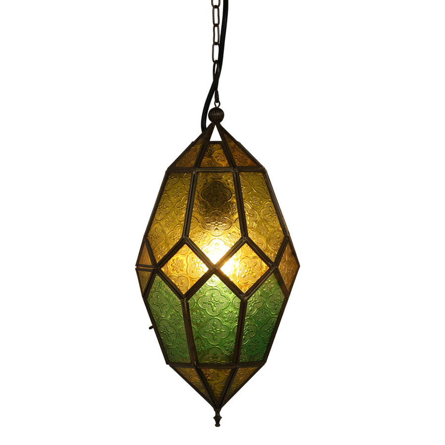 Ziva Hängelaterne Gelb-Grün, 40 cm, Ansicht 1