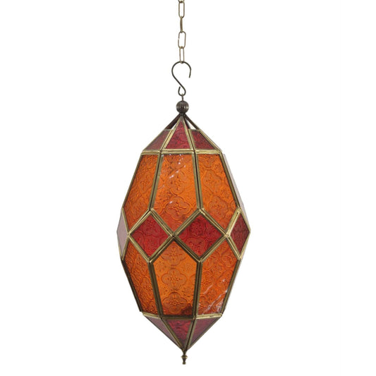 Ziva Hängelaterne Rot-Orange, 40 cm, Ansicht 1