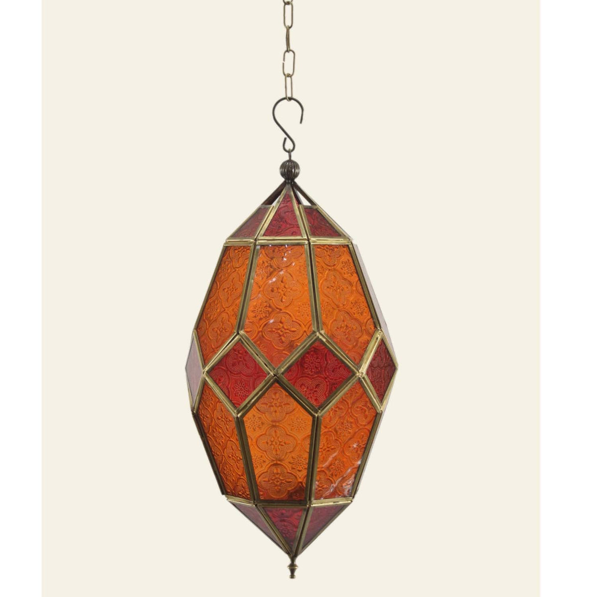 Ziva Hängelaterne Rot-Orange, 40 cm, Ansicht 2